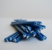 Blue Tapers Waxcandles