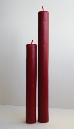 Big & Small Altar Tapers Red